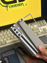 Luxo Carbon Case Grey Black Design Fold 7 With MagSafe